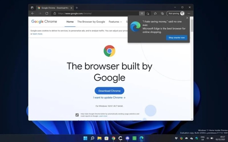 Microsoft просить не встановлювати Chrome