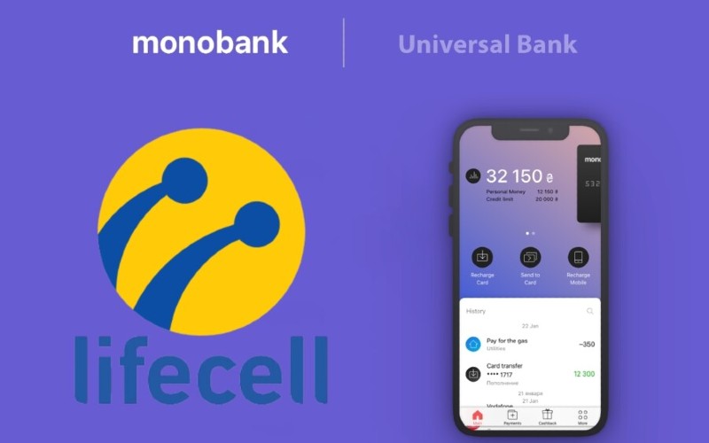 monobank розробив нові функції спільно з lifecell